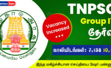 TNPSC Recruitment 2023 – 10,117 Group-IV Addendum Vacancy Post