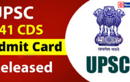 UPSC Admit Card 2023 – 341 CDS Post