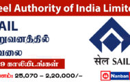 SAIL Recruitment 2023 – Apply Online For 244 Executive Cadre Post